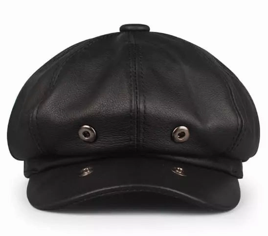 Louis Genuine Leather Newsboy Cap