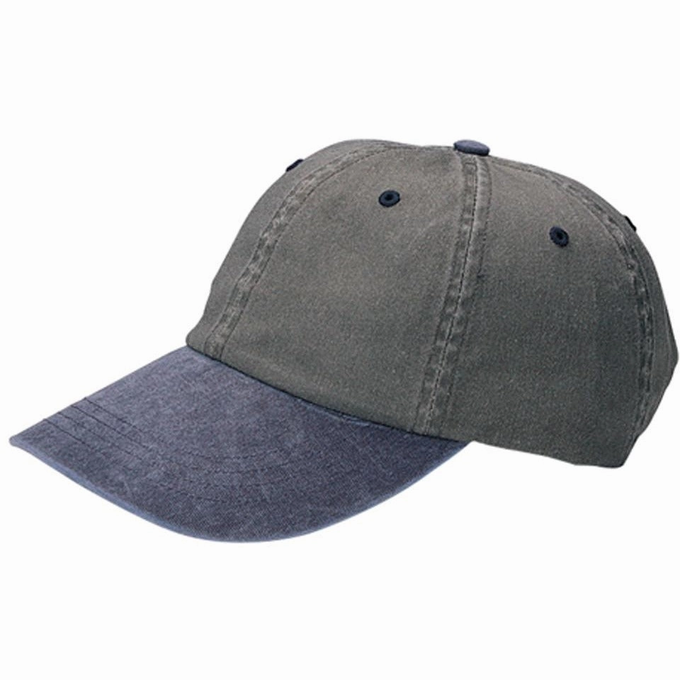 Low Profile Unstructured Pigment Dyed Cotton Twill Adjustable Strapback Baseball Cap