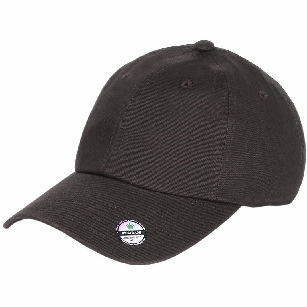 Low Profile Washed Cotton Strapback Dad Cap