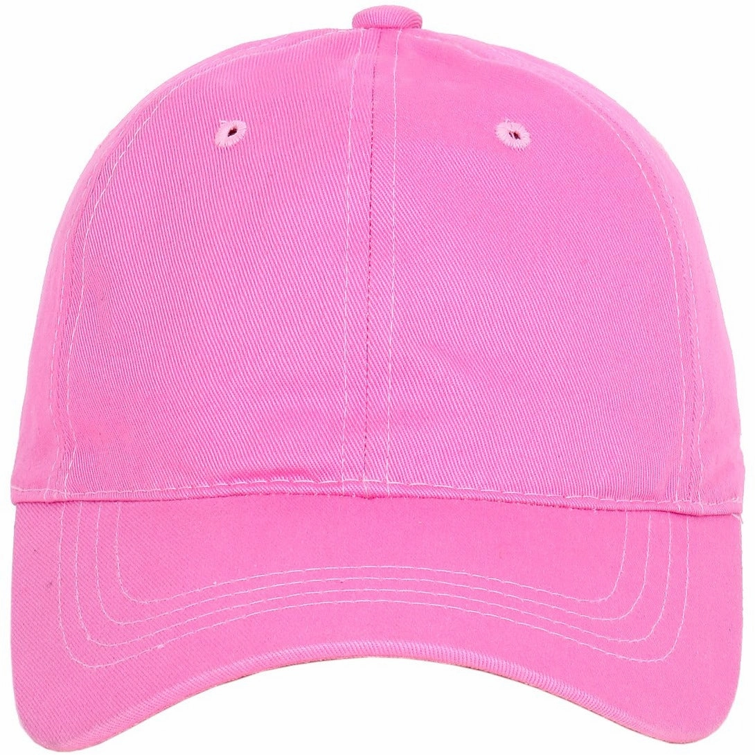 Low Profile Washed Cotton Strapback Dad Cap