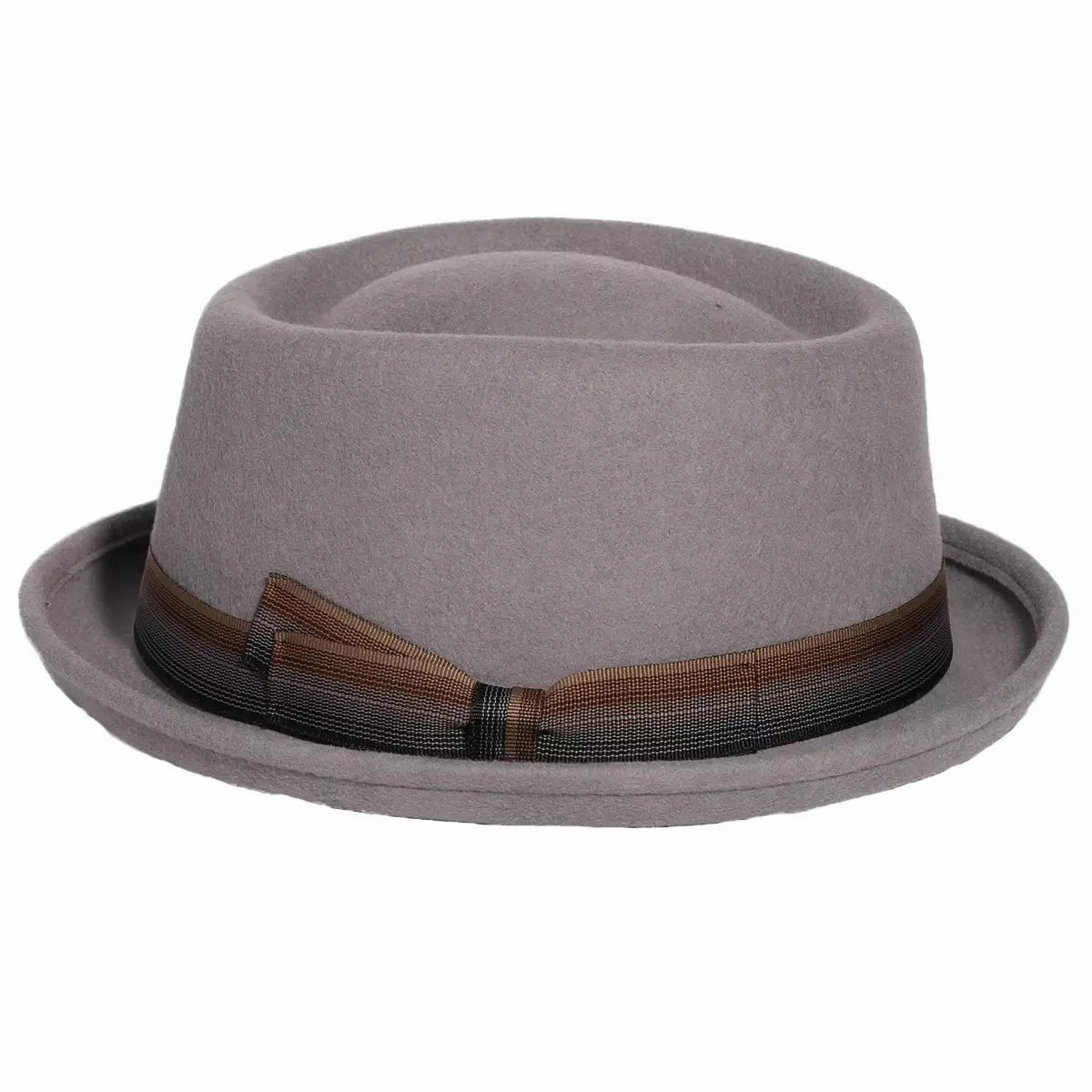 Lucca Gray Wool Porkpie Hat