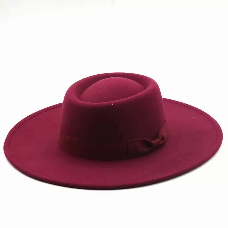 Lyss Wide Brimmed Porkpie Hat