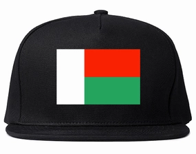 Madagascar Flag Country Printed Snapback Hat Cap