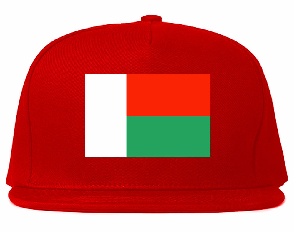 Madagascar Flag Country Printed Snapback Hat Cap