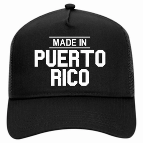 Made In Puerto Rico Retro Adult 5 Panel Mesh Trucker Hat
