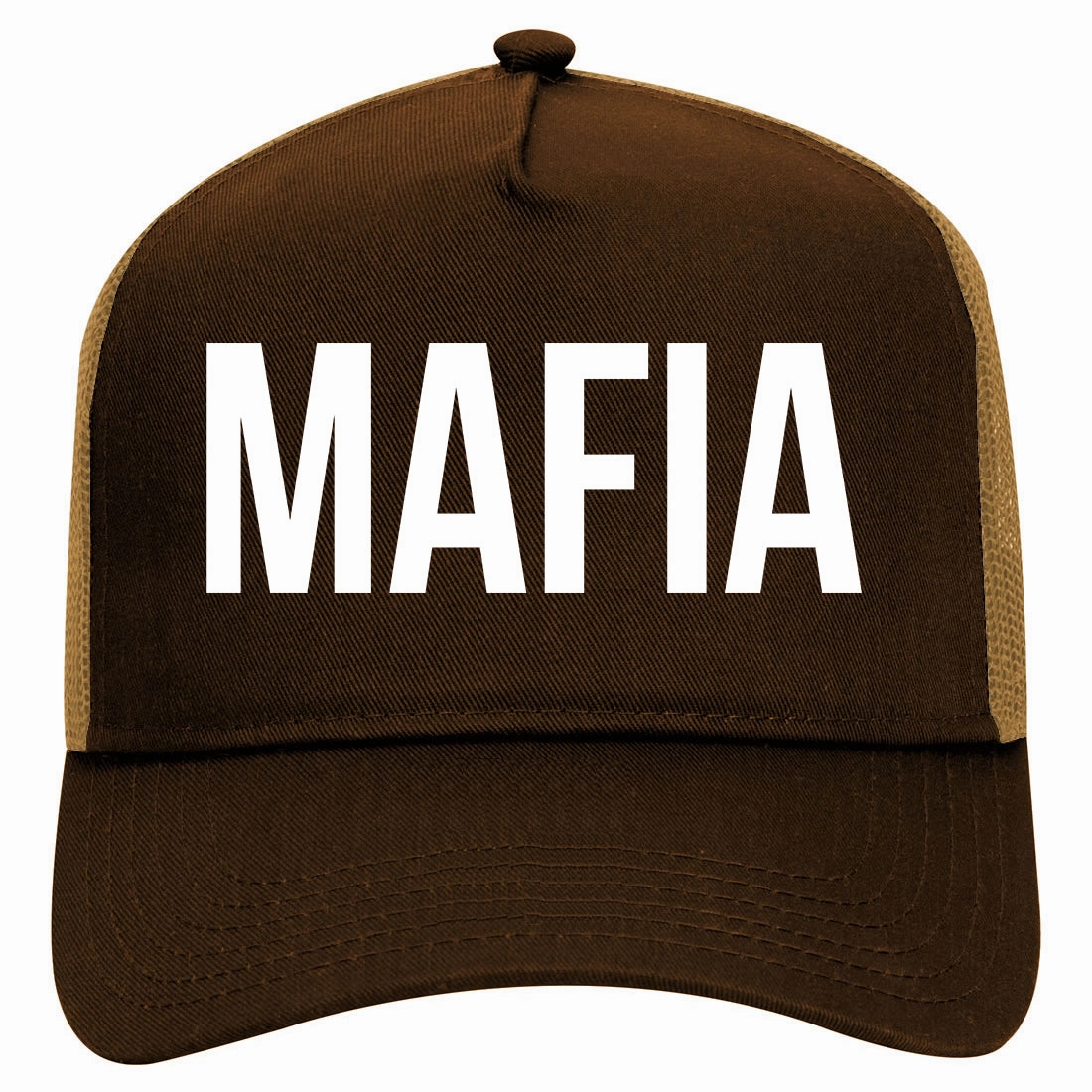 Mafia Squad Crew Retro Adult 5 Panel Mesh Trucker Hat