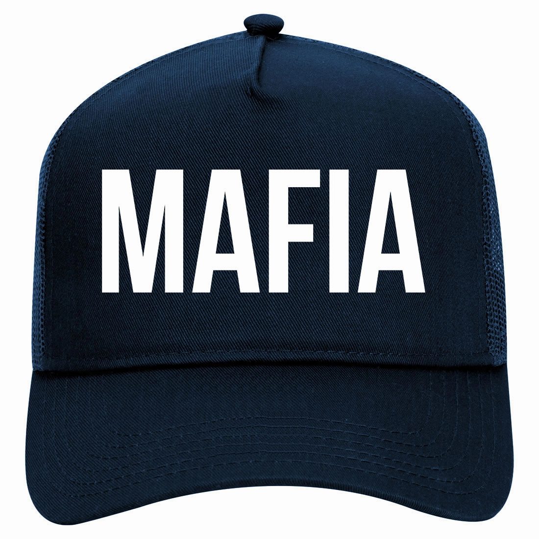 Mafia Squad Crew Retro Adult 5 Panel Mesh Trucker Hat