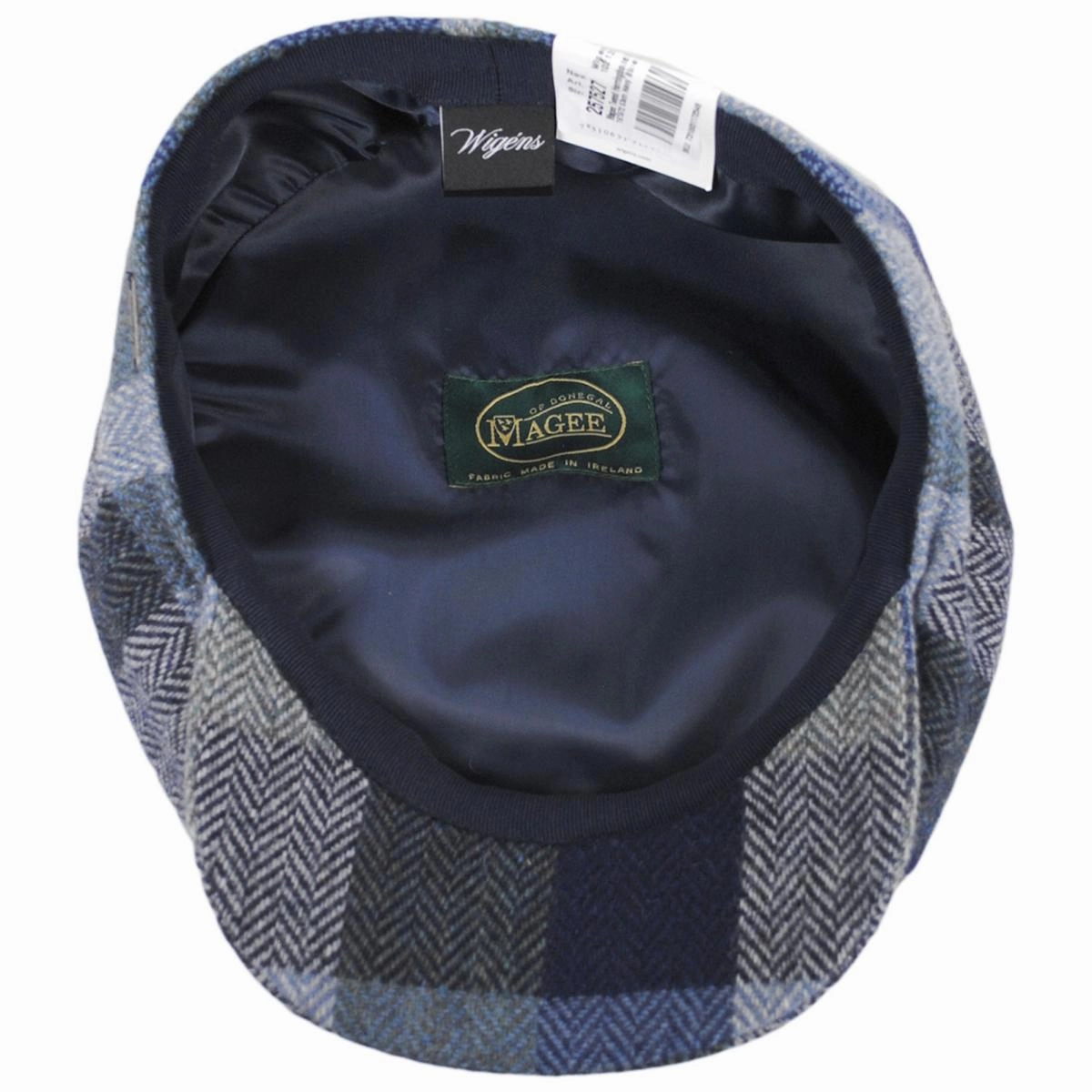Magee Tweed Herringbone Patchwork Wool Newsboy Cap
