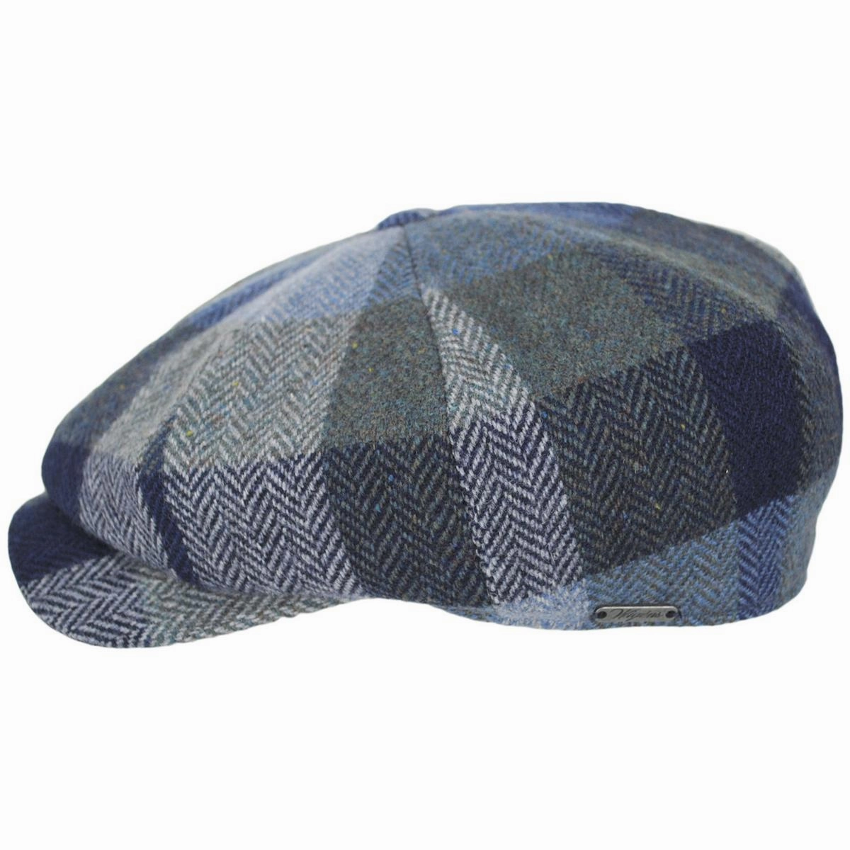 Magee Tweed Herringbone Patchwork Wool Newsboy Cap