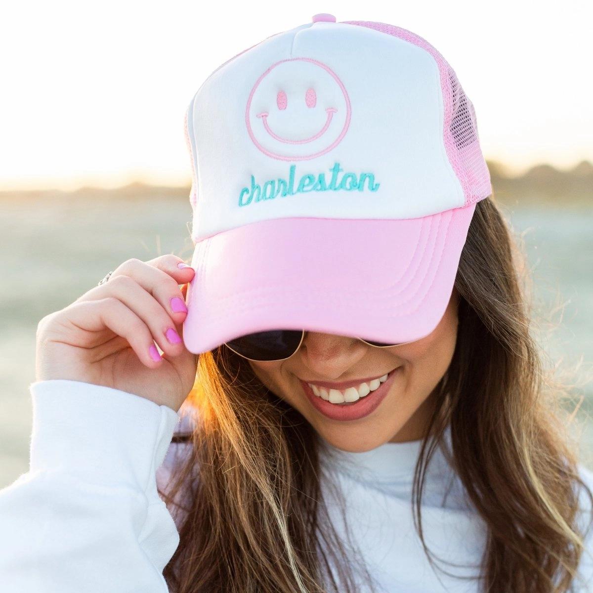 Make It Yours?'Smiley Face' Trucker Hat