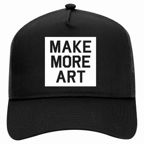 Make More Art Retro Adult 5 Panel Mesh Trucker Hat