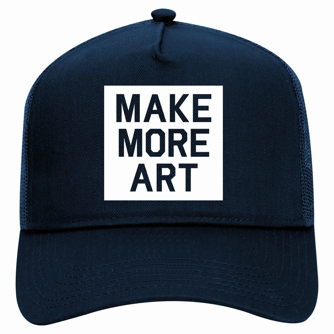 Make More Art Retro Adult 5 Panel Mesh Trucker Hat