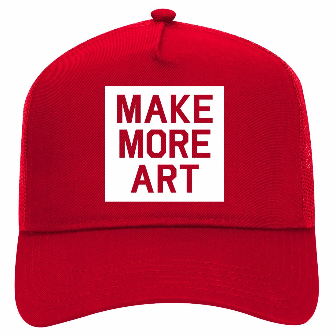 Make More Art Retro Adult 5 Panel Mesh Trucker Hat