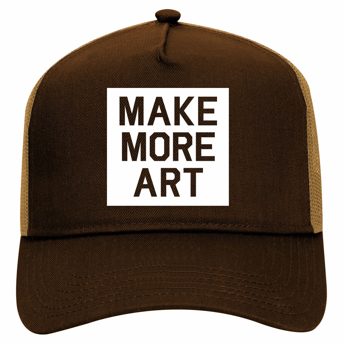 Make More Art Retro Adult 5 Panel Mesh Trucker Hat