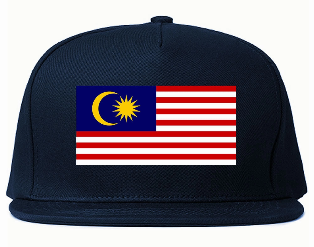 Malaysia Flag Country Printed Snapback Hat Cap