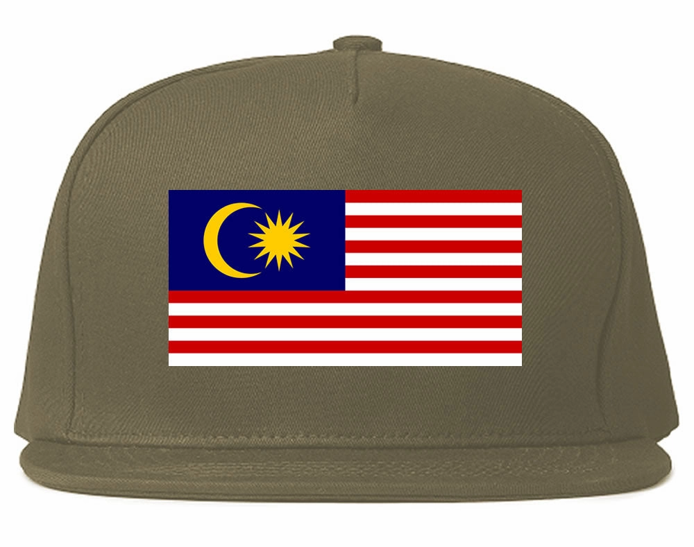 Malaysia Flag Country Printed Snapback Hat Cap