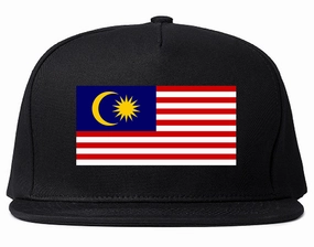 Malaysia Flag Country Printed Snapback Hat Cap