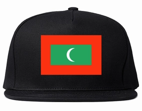Maldives Flag Country Printed Snapback Hat Cap