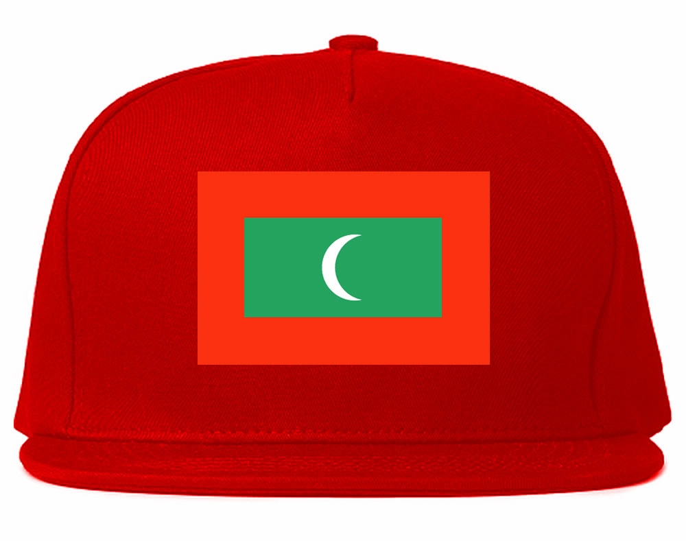 Maldives Flag Country Printed Snapback Hat Cap