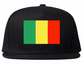 Mali Flag Country Printed Snapback Hat Cap