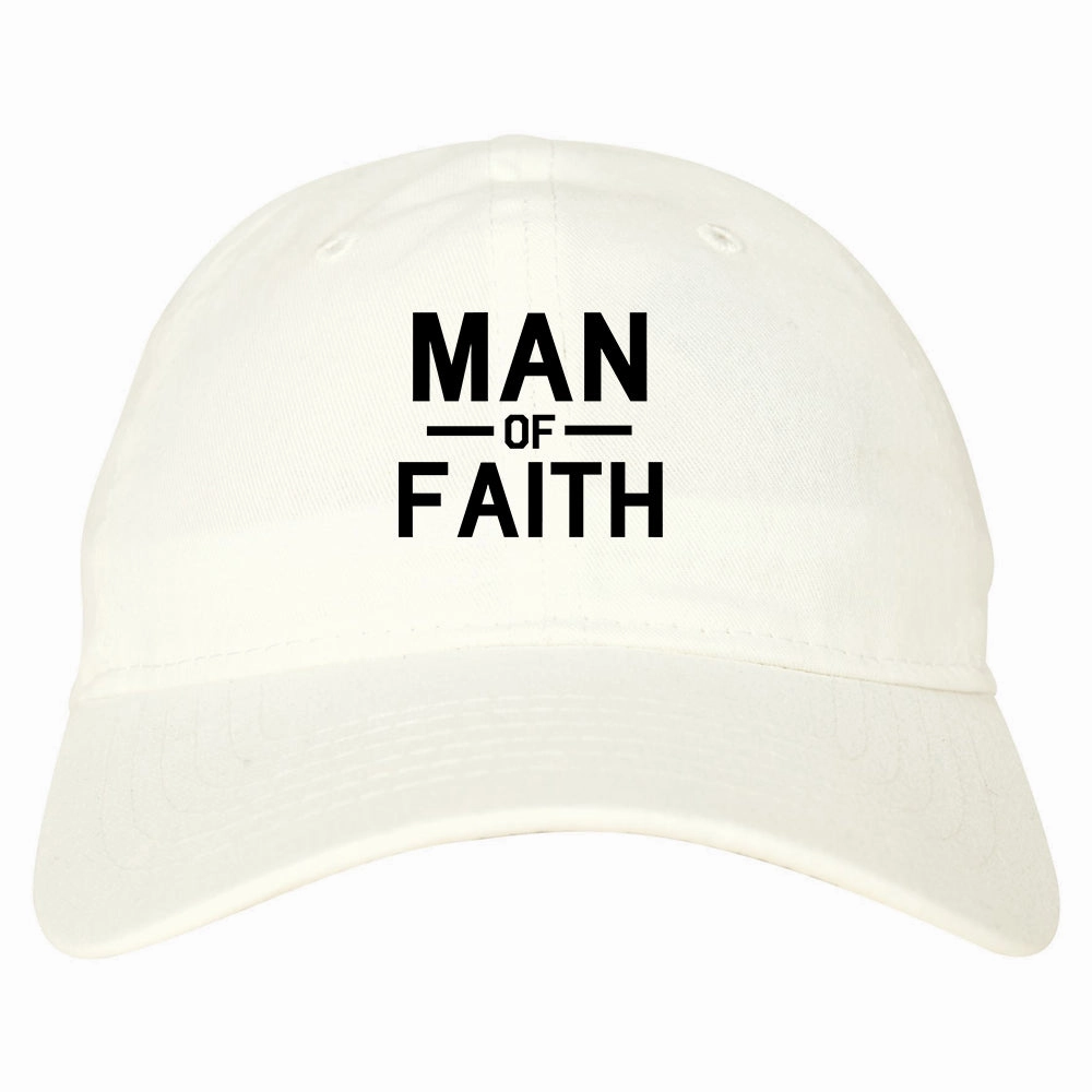 Man Of Faith God Mens Dad Hat Baseball Cap