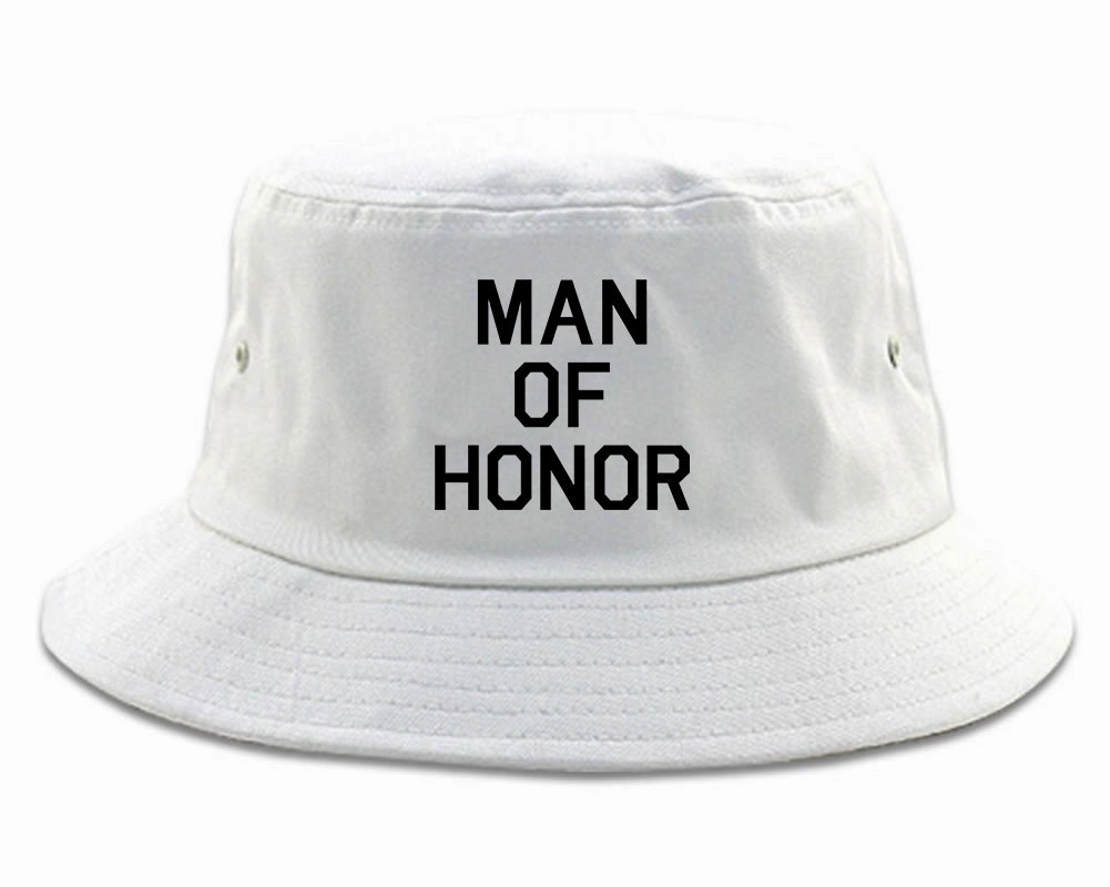 Man Of Honor Funny Bachelor Party Wedding Mens Bucket Hat
