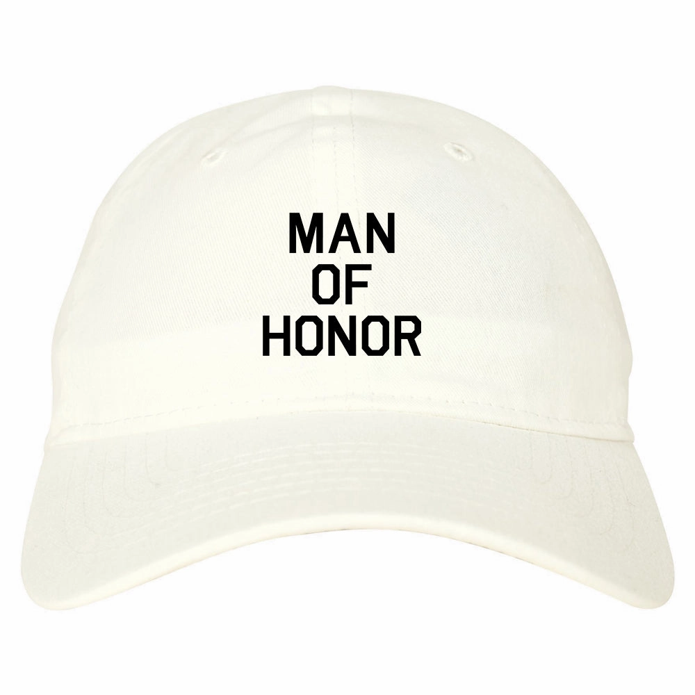 Man Of Honor Funny Bachelor Party Wedding Mens Dad Hat Baseball Cap
