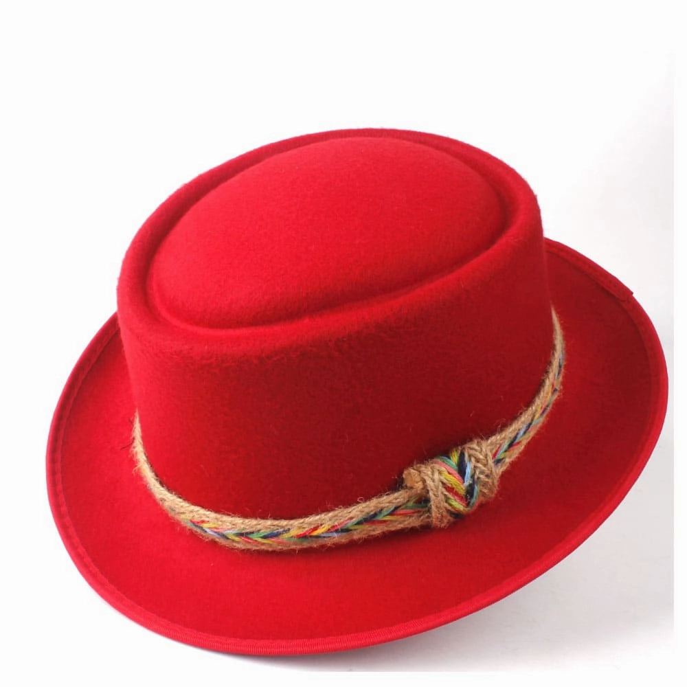 Manaos Plain Wool Porkpie Hat
