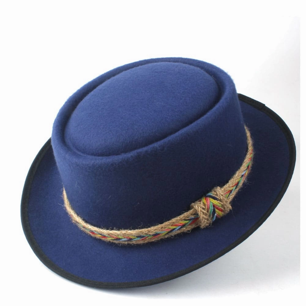 Manaos Plain Wool Porkpie Hat