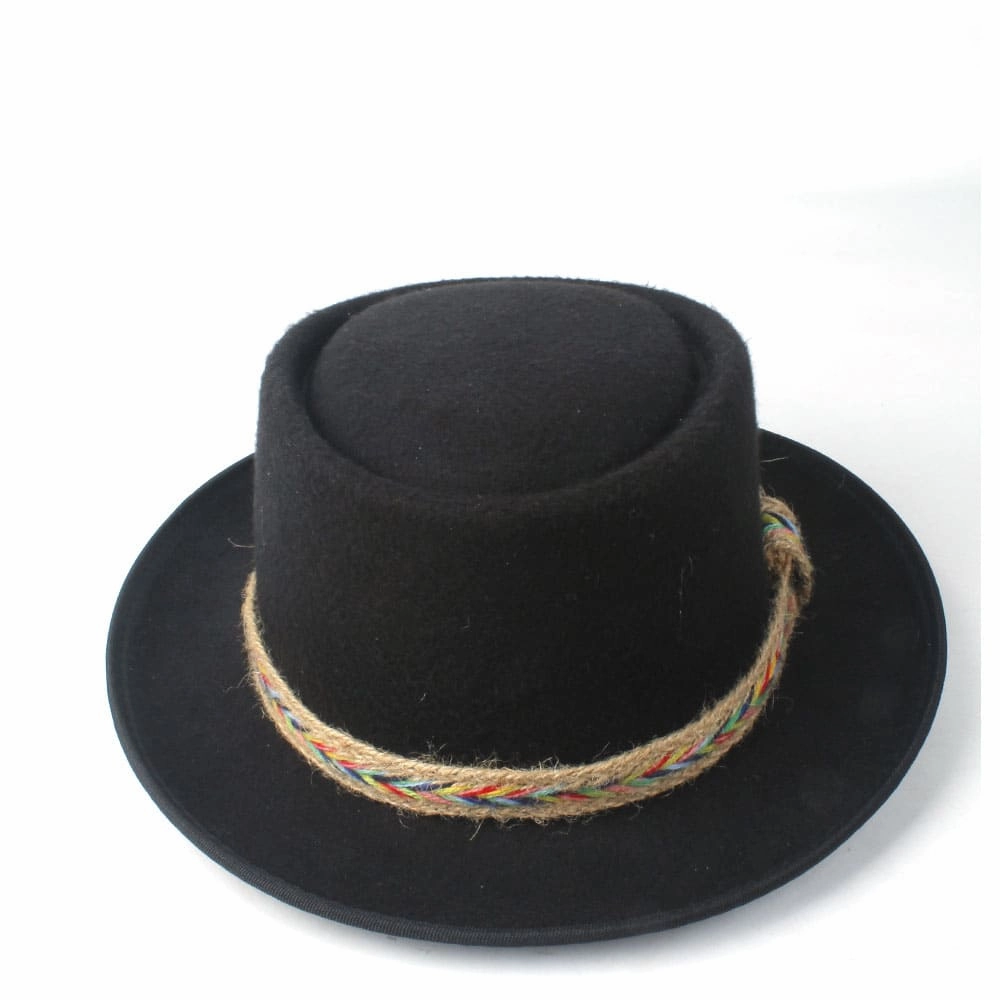 Manaos Plain Wool Porkpie Hat