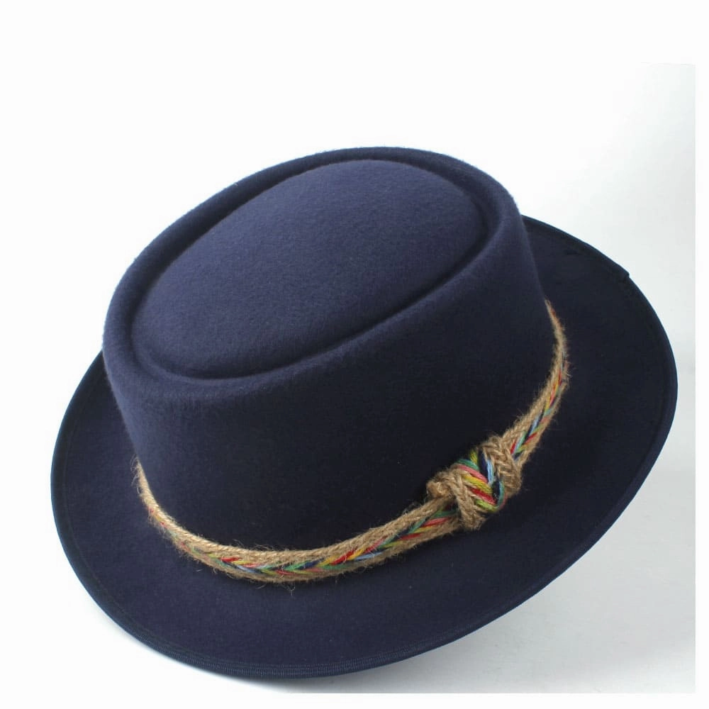 Manaos Plain Wool Porkpie Hat