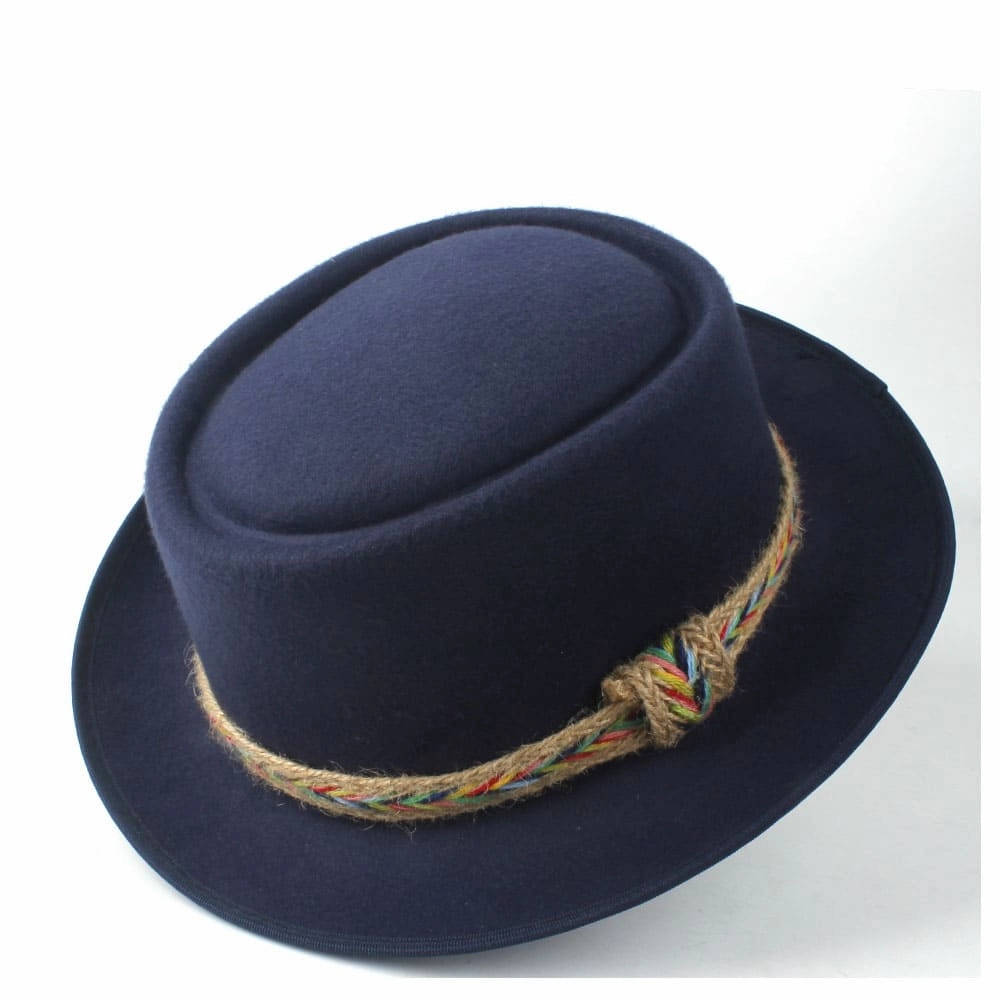 Manaos Plain Wool Porkpie Hat