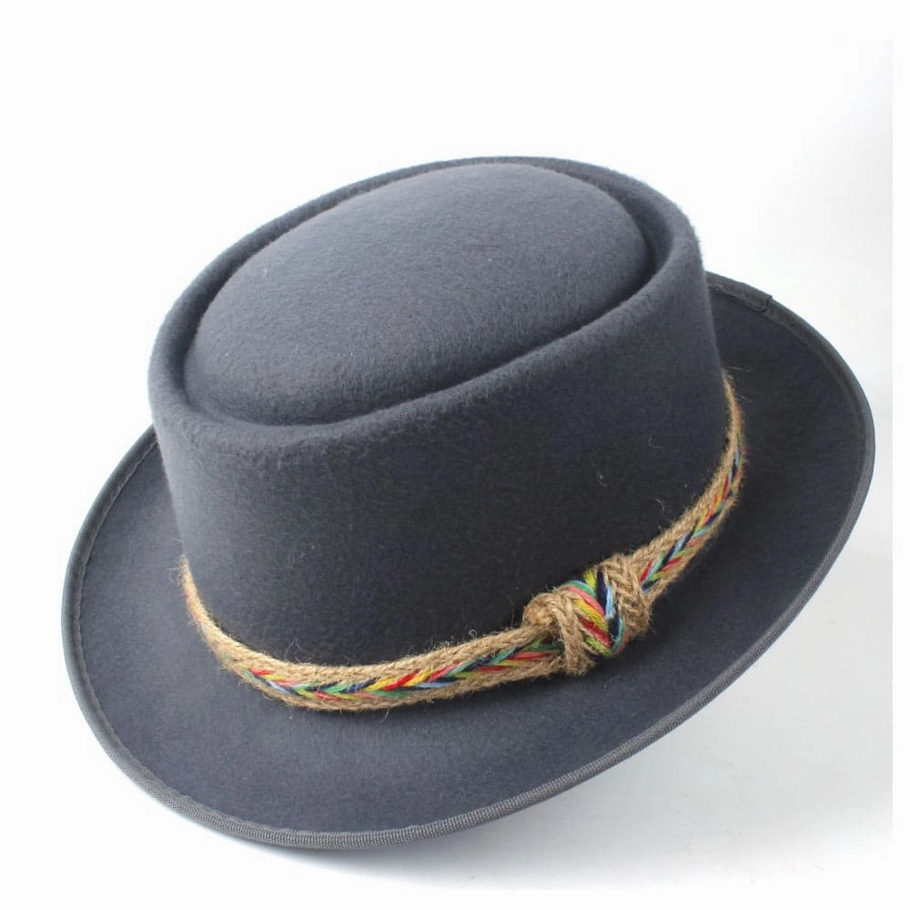 Manaos Plain Wool Porkpie Hat