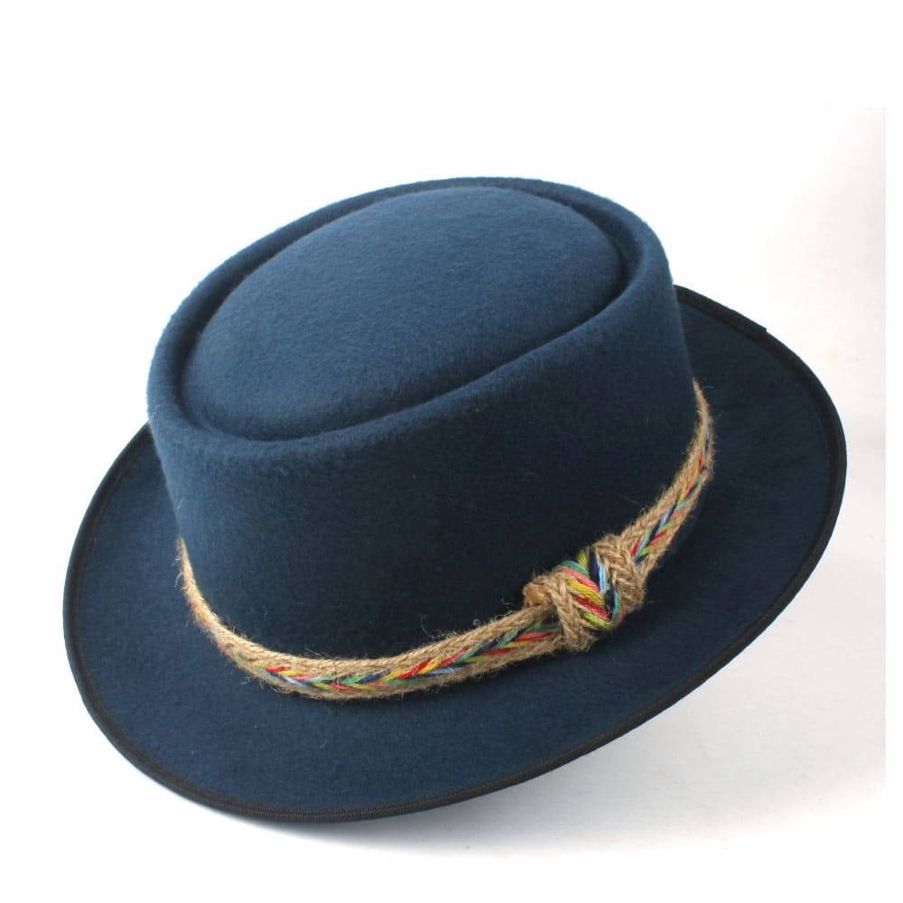 Manaos Plain Wool Porkpie Hat