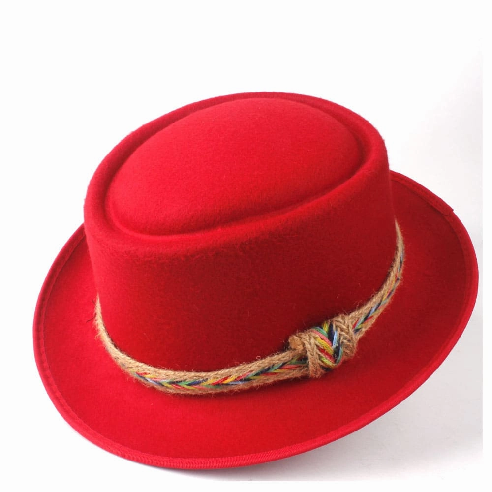 Manaos Plain Wool Porkpie Hat