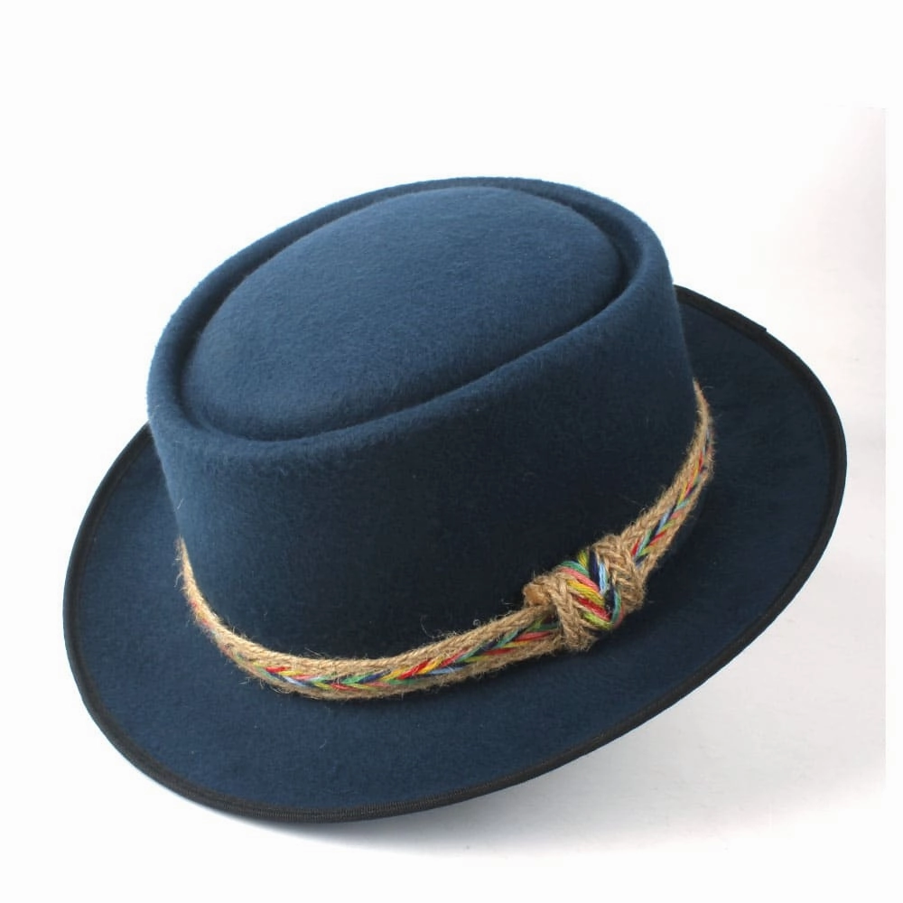 Manaos Plain Wool Porkpie Hat