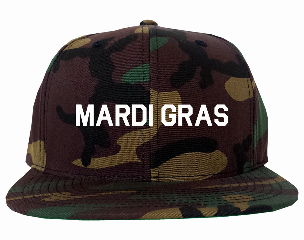 Mardi Gras New Orleans Mens Snapback Hat