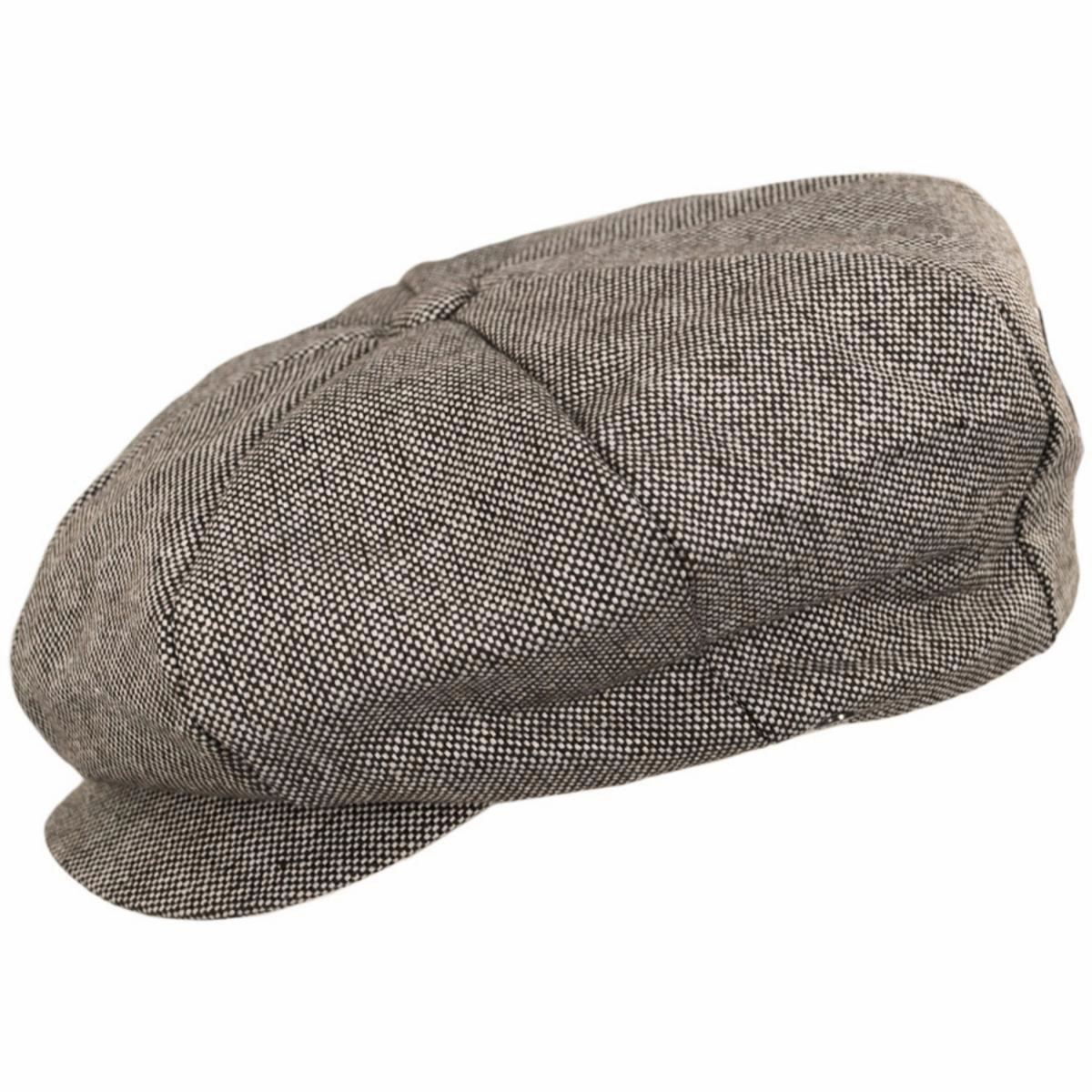 Marl Tweed Wool Blend Big Apple Cap