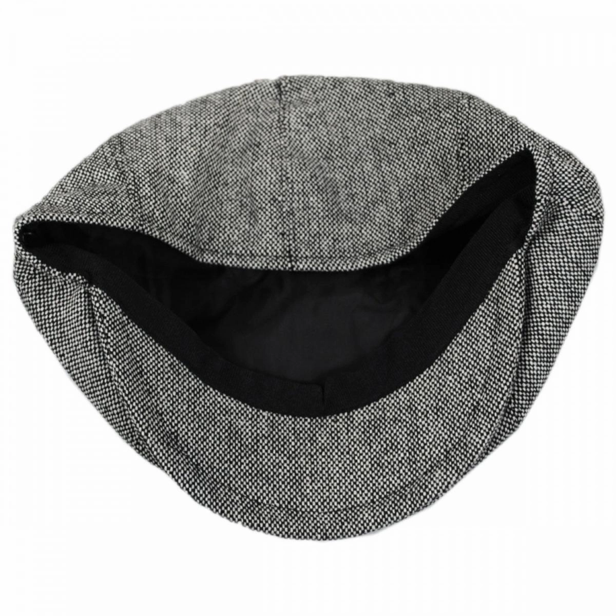 Marl Tweed Wool Blend Newsboy Cap