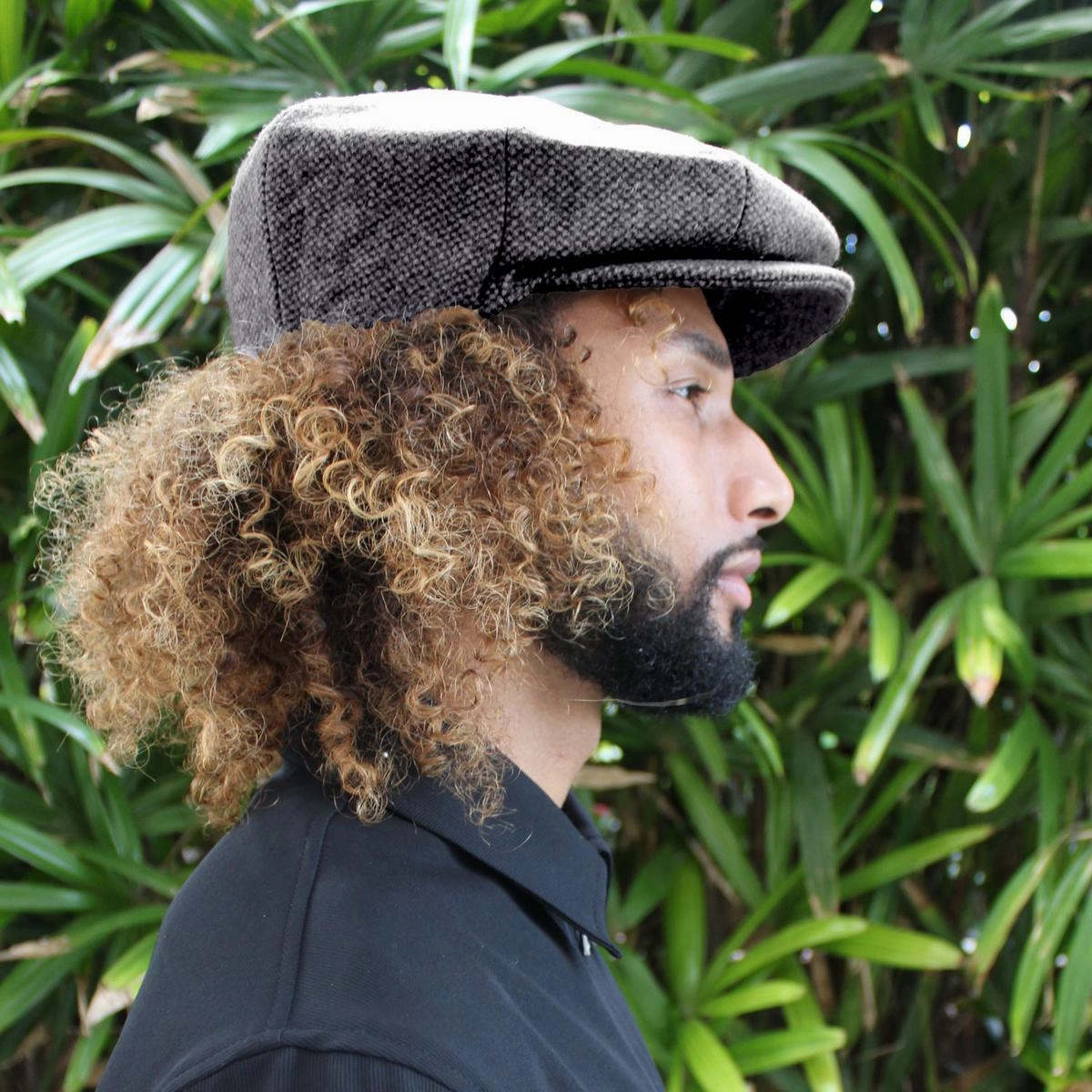Marl Tweed Wool Blend Newsboy Cap