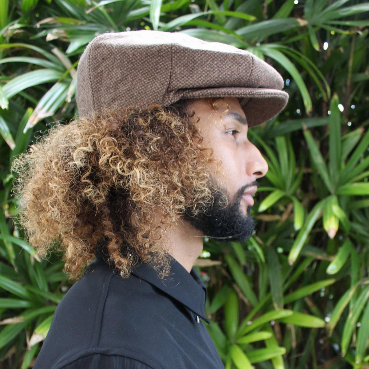 Marl Tweed Wool Blend Newsboy Cap