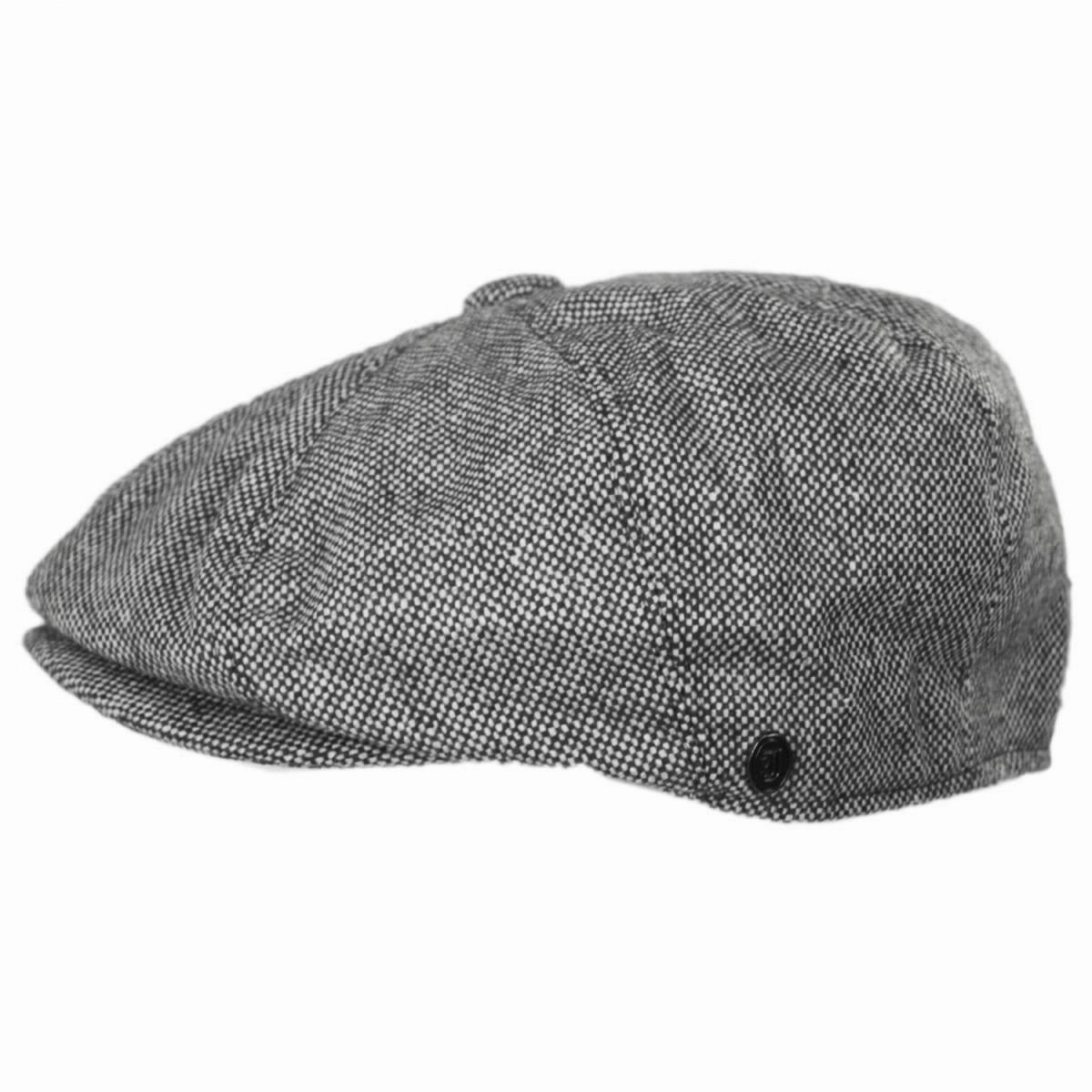 Marl Tweed Wool Blend Newsboy Cap