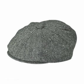 Marl Tweed Wool Blend Newsboy Cap