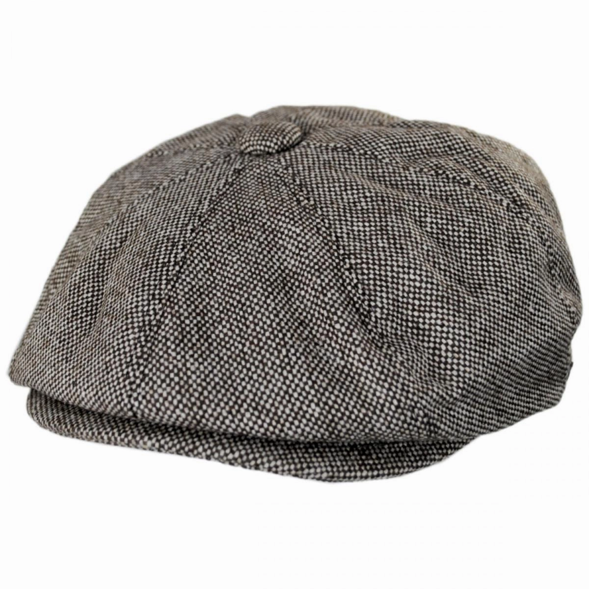 Marl Tweed Wool Blend Newsboy Cap