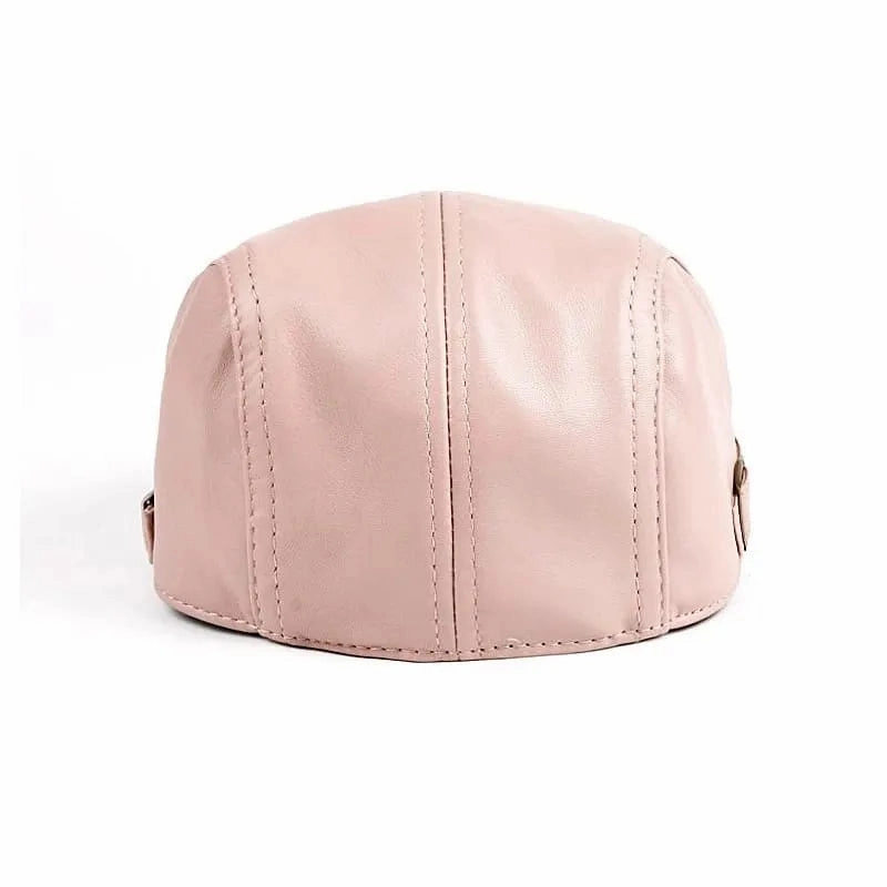 Marseille Genuine Leather Flat Cap