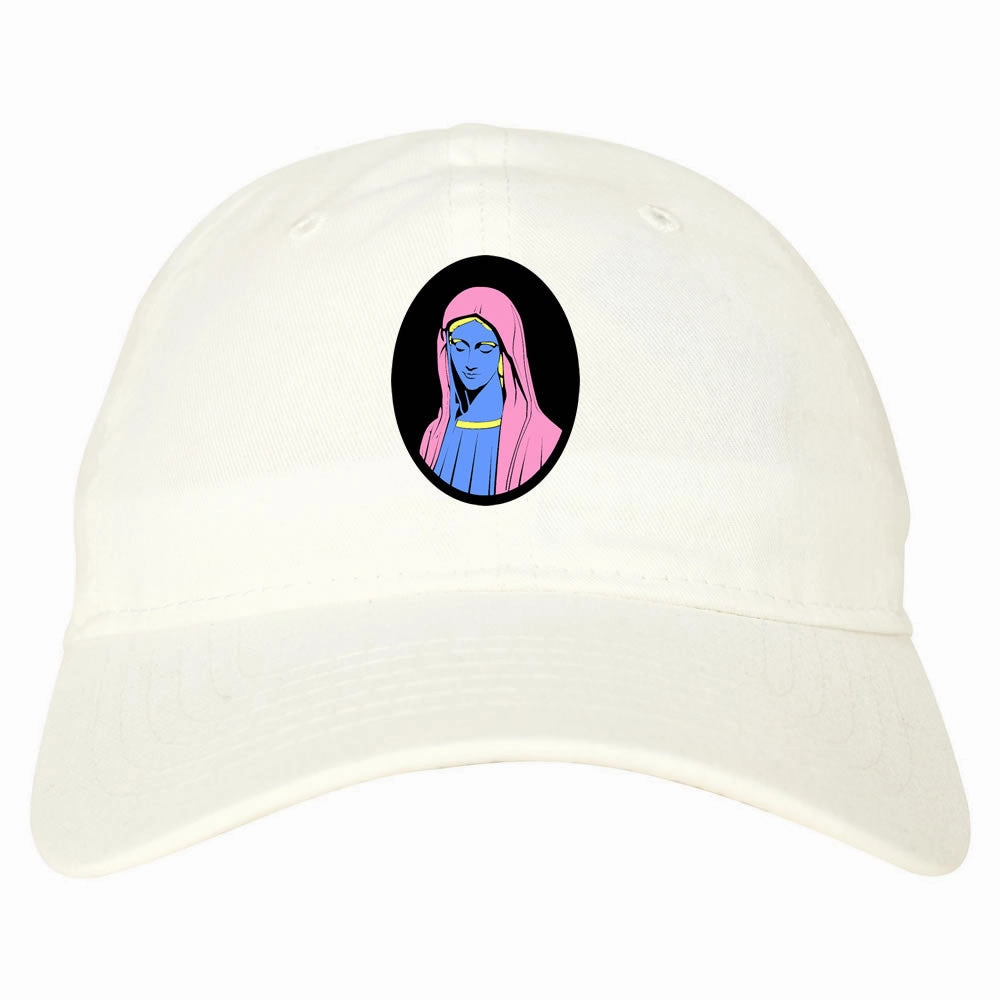 Mary Mother Of Jesus Pink Dad Hat Cap