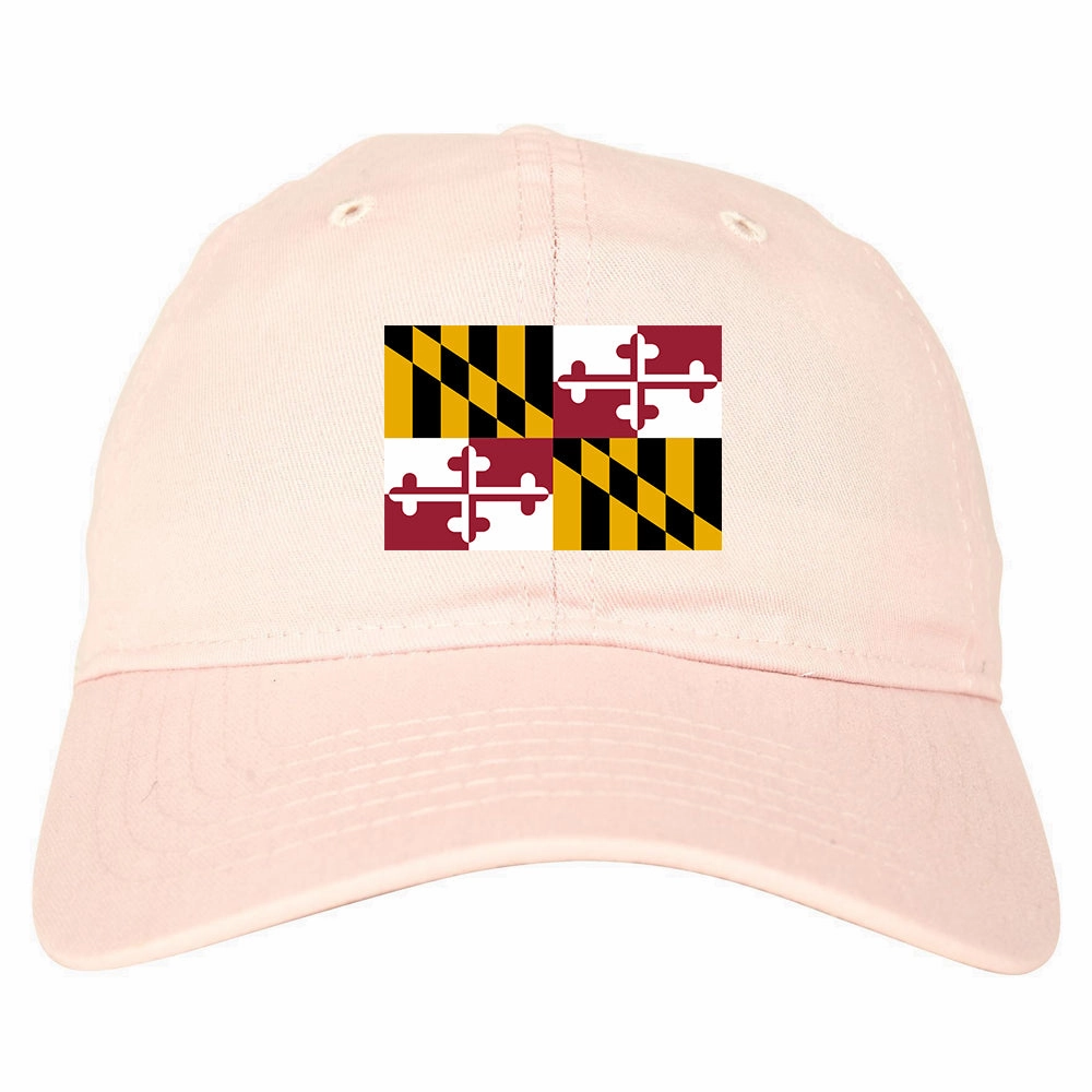 Maryland State Flag MD Chest Mens Dad Hat