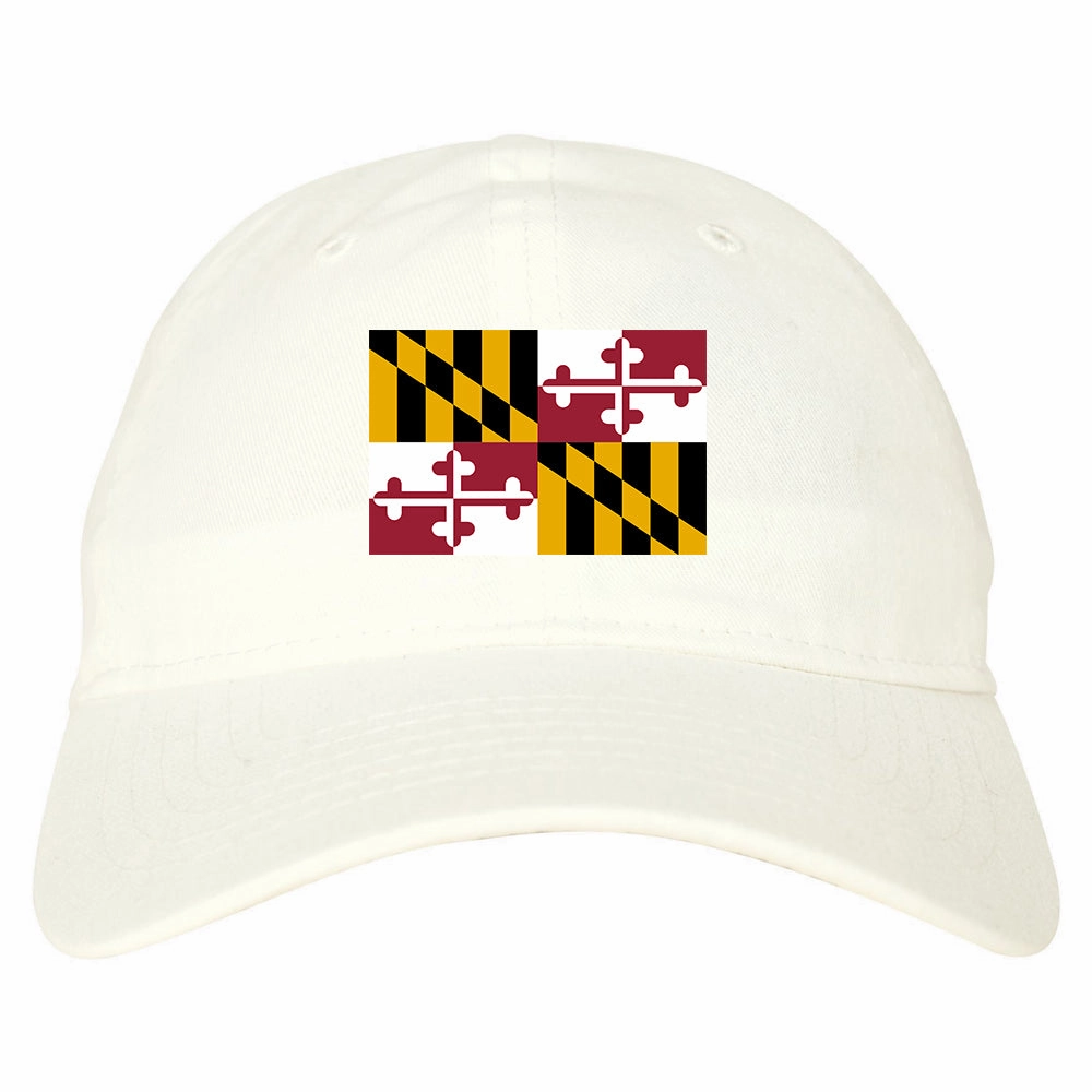 Maryland State Flag MD Chest Mens Dad Hat