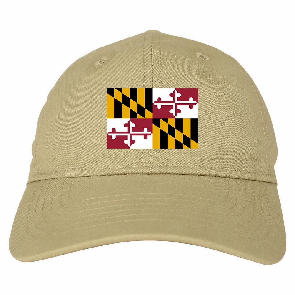 Maryland State Flag MD Chest Mens Dad Hat