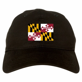Maryland State Flag MD Chest Mens Dad Hat